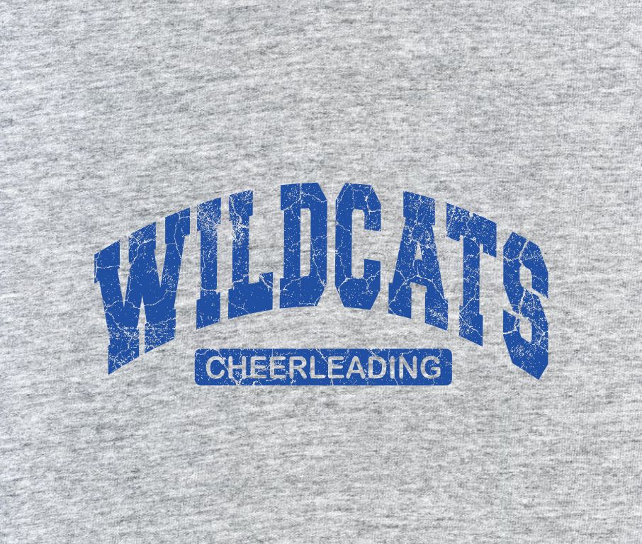 Wildcats Cheerleading - Athletic Grey