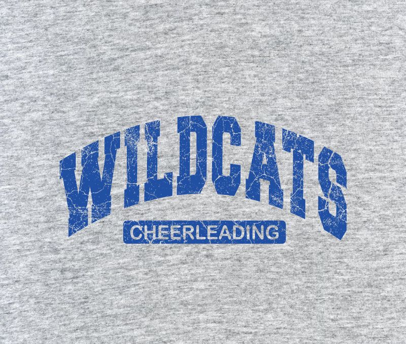 Wildcats Cheerleading - Athletic Grey