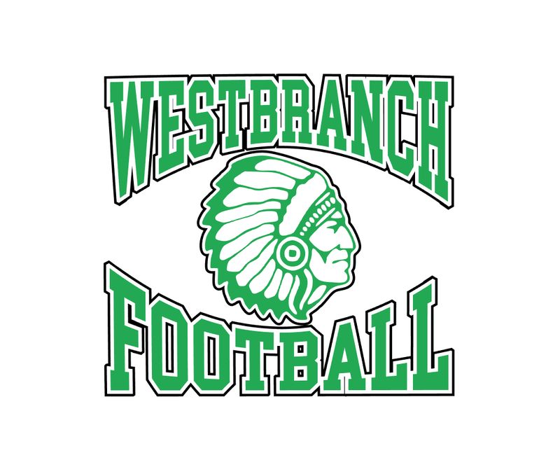 West Branch Football Grn White