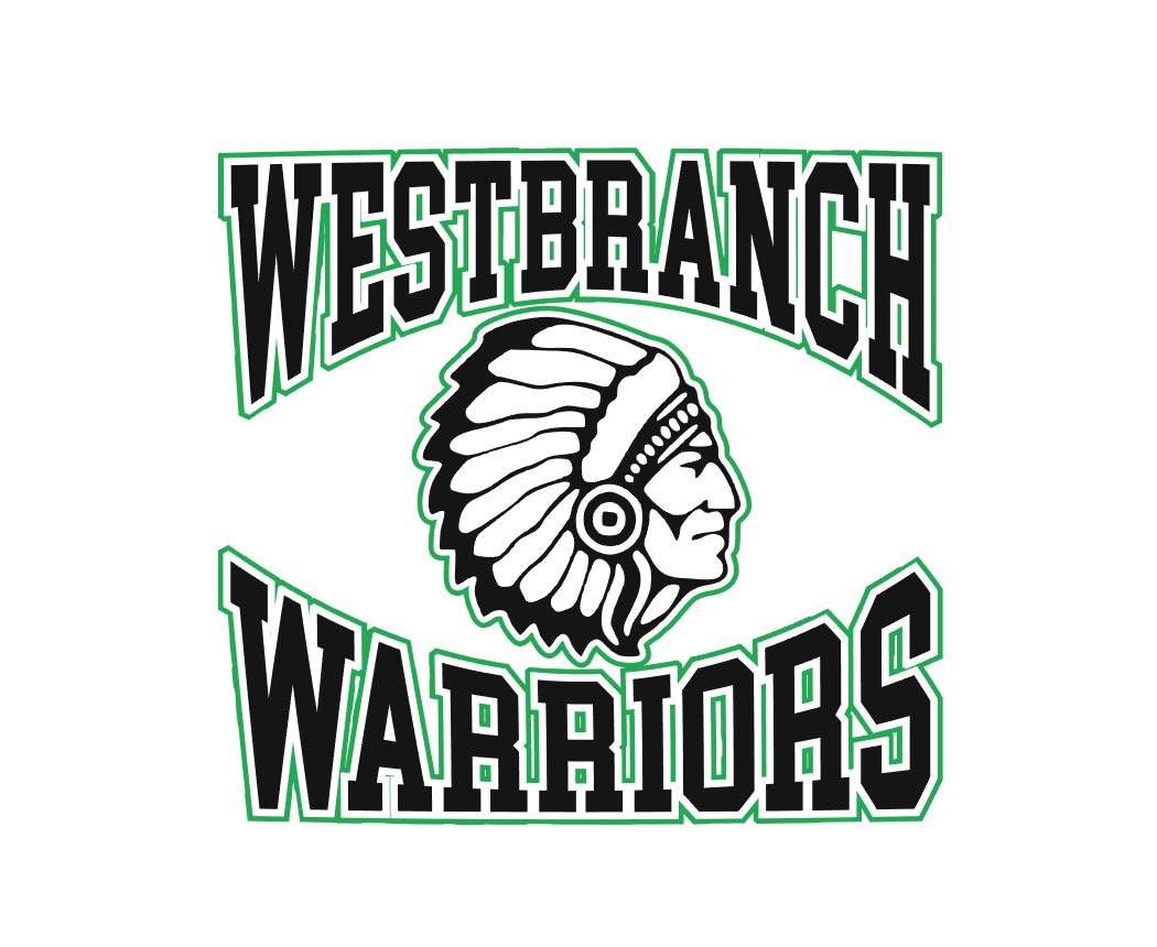 West Branch Warriors Blk/Grn White