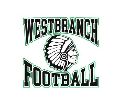 West Branch Football Blk/Grn White