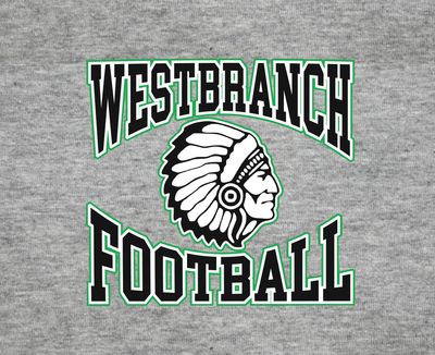 West Branch Cheerleading Blk/Grn Sport Grey