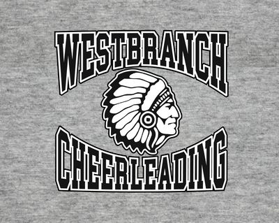 West Branch Cheerleading Blk Sport Grey