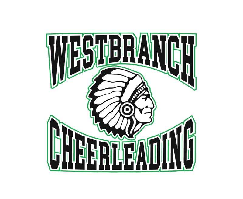 West Branch Cheerleading Blk/Grn White
