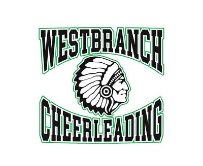 West Branch Cheerleading Blk/Grn White