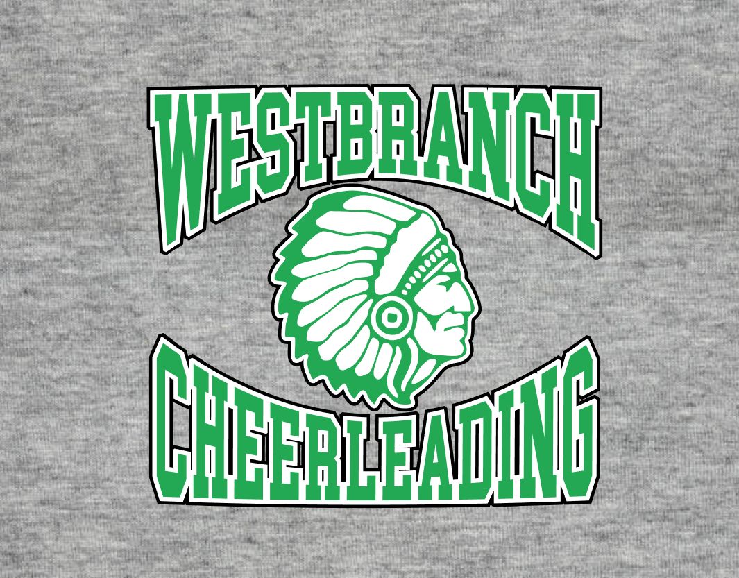 West Branch Cheerleading Grn Sport Grey