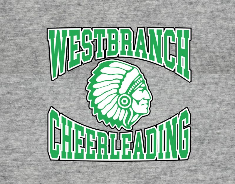 West Branch Cheerleading Grn Sport Grey