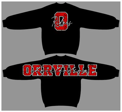 Orrville Cheerleading Big Back  - Large Chest Logo