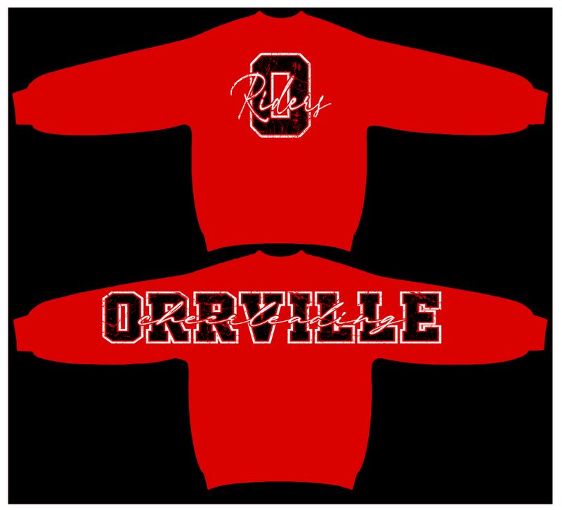 Orrville Cheerleading Big Back  - Large Chest Logo