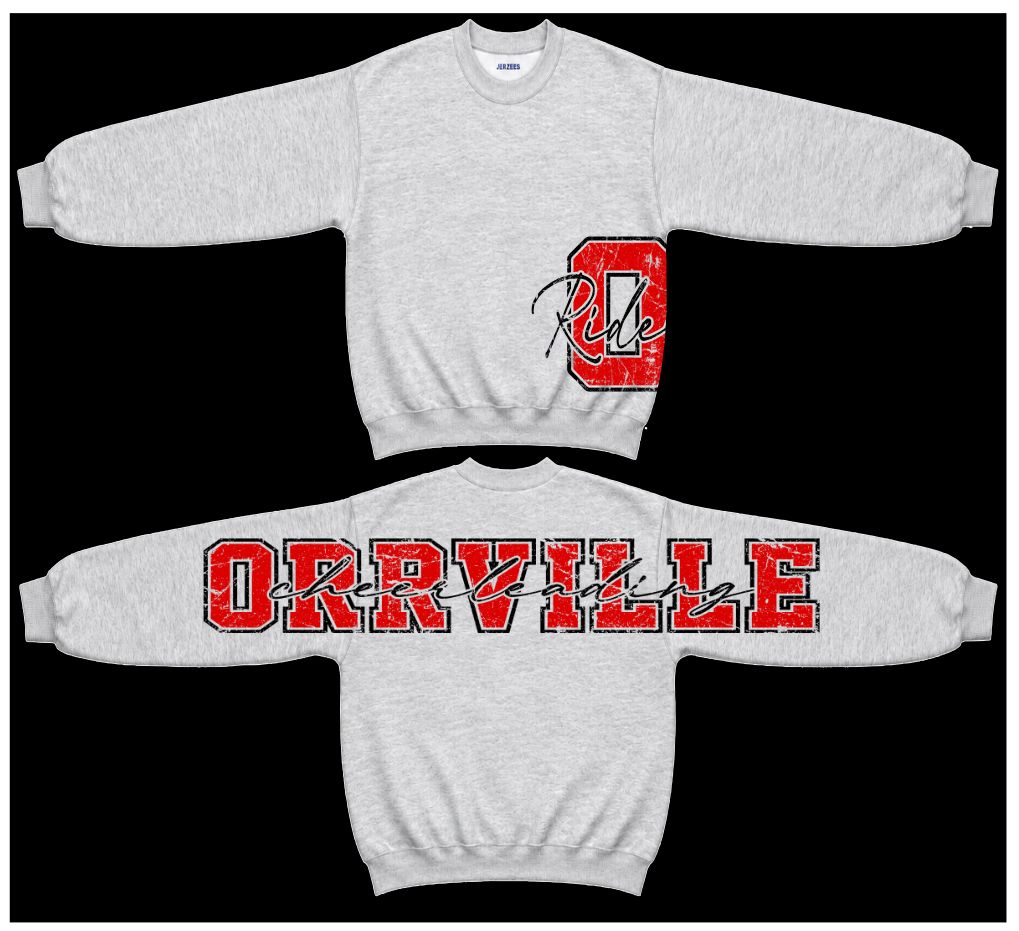 Orrville Cheerleading Big Back  - Large Waist Logo