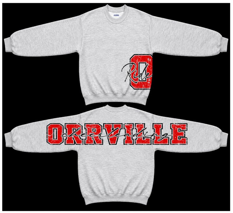 Orrville Cheerleading Big Back  - Large Waist Logo