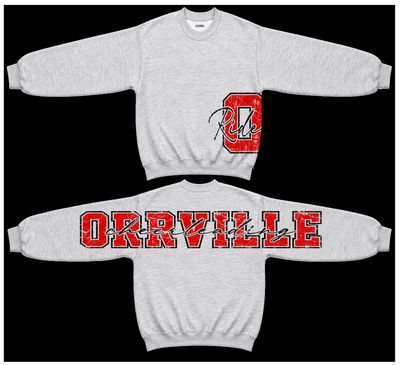 Orrville Cheerleading Big Back  - Large Waist Logo