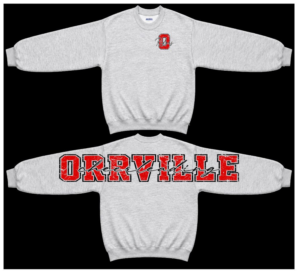 Orrville Cheerleading Big Back  - Breast Logo