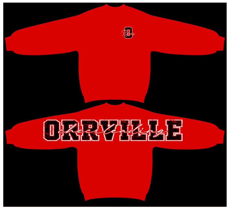Orrville Cheerleading Big Back  - Breast Logo