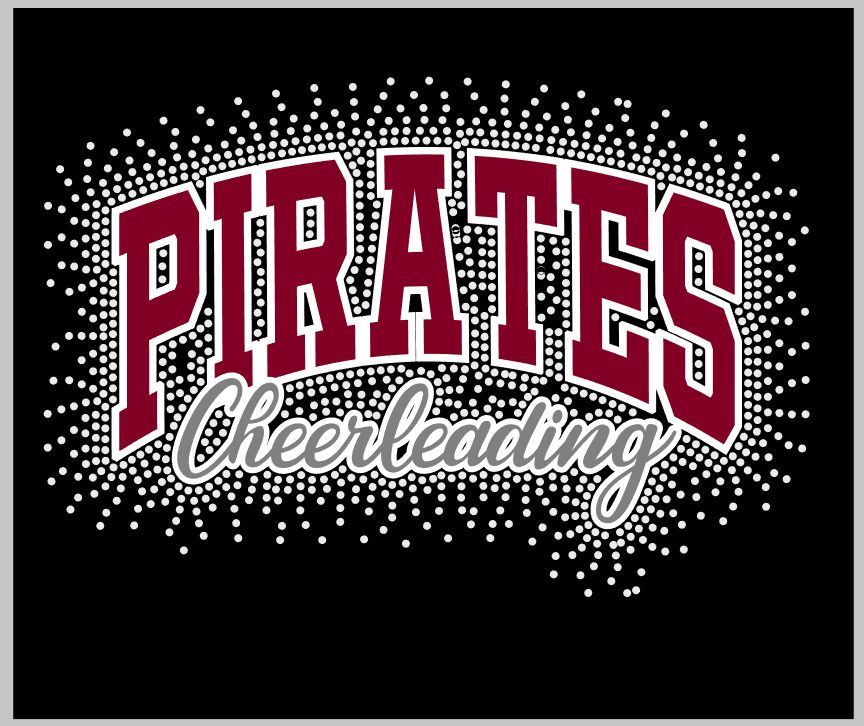 Rocky River PIRATES Cheerleading -Rhinestones &amp; Glitter