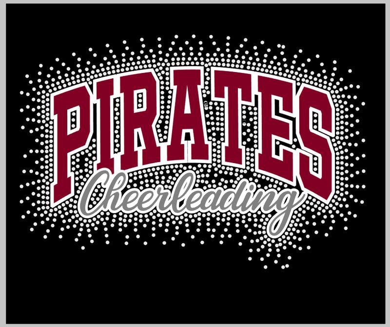 Rocky River PIRATES Cheerleading -Rhinestones &amp; Glitter