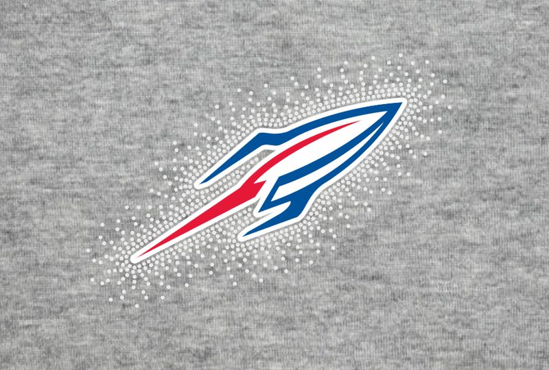 BV Rocket Logo - Glitter &amp; Rhinestones