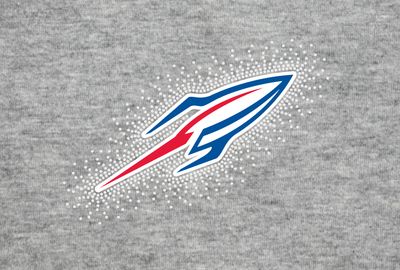 BV Rocket Logo - Glitter &amp; Rhinestones