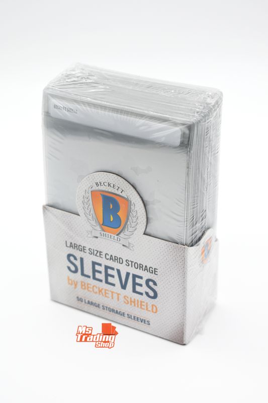 Beckett Shield Large Size Storage Card Saver Sleeves Transparent semi-rigid (50 Stk.)