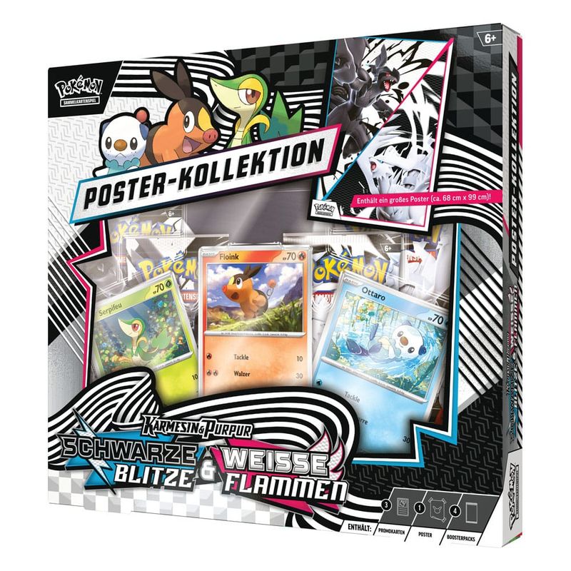 Pokémon Karmesin & Purpur 10.5 Schwarze Blitze & Weisse Flammen Poster-Kollektion DE