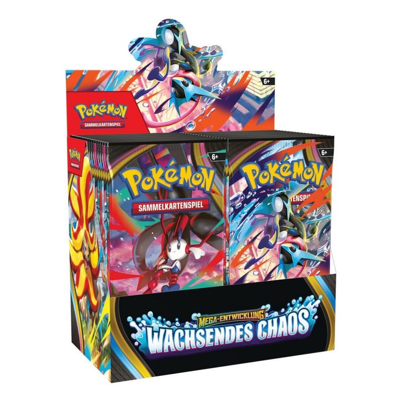 Pokémon Mega-Entwicklung Wachsendes Chaos Display 36 Booster DE