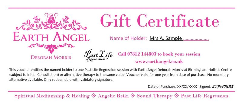 Past Life Regression Gift Certificate