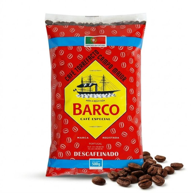 Café descafeinado torrefacto grano 500g BARCO