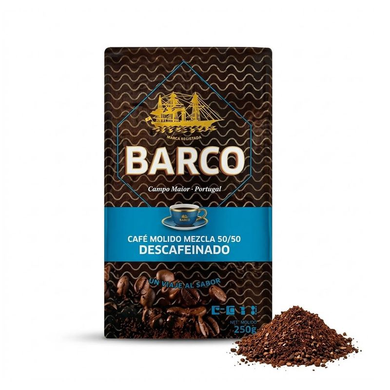 Café Descafeinado mezcla 50/50 250g BARCO