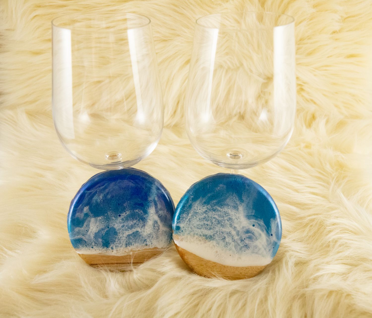Coaster and Red Wine Glasses Gift Set