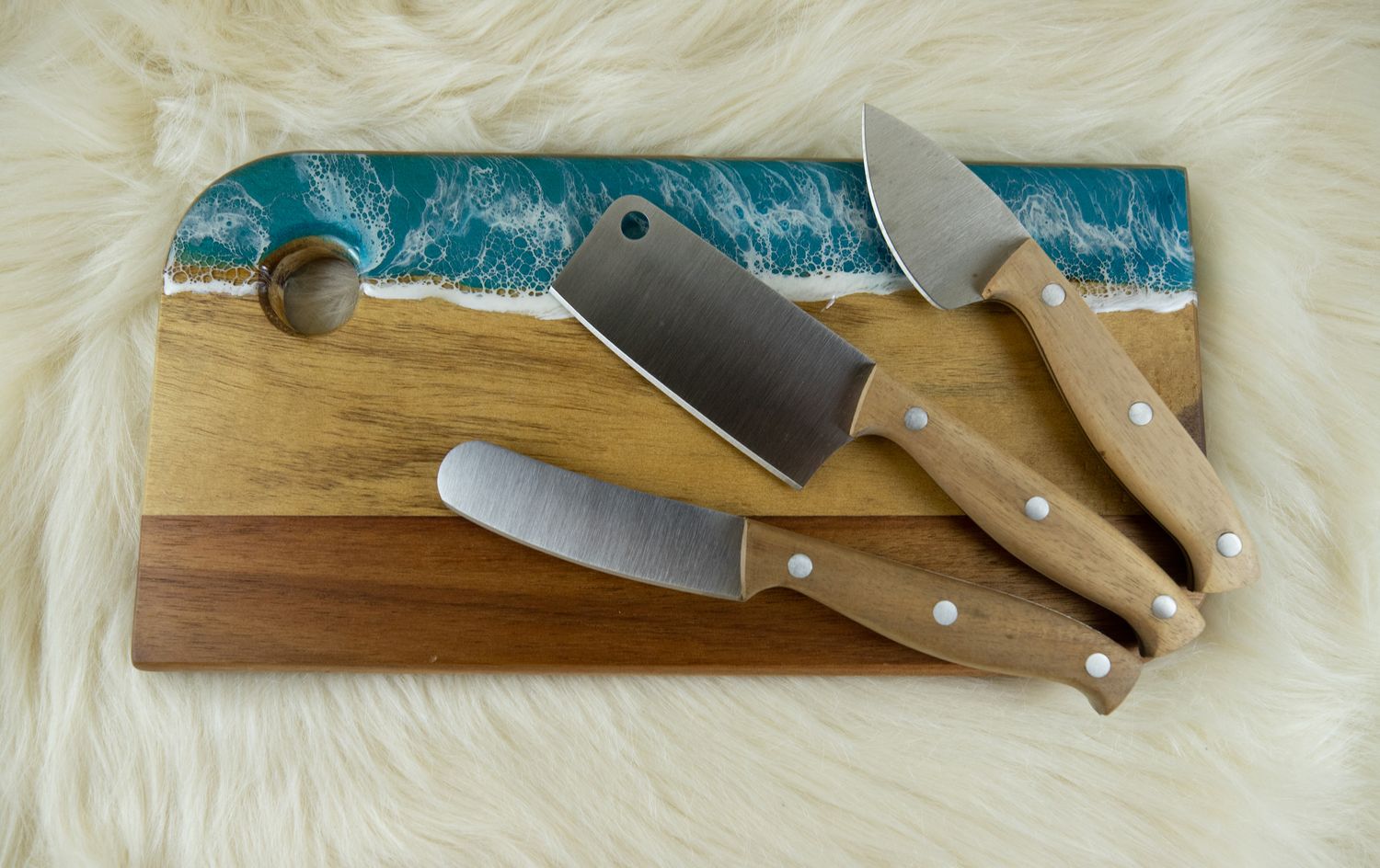 Small Cheese Board with Knife Set