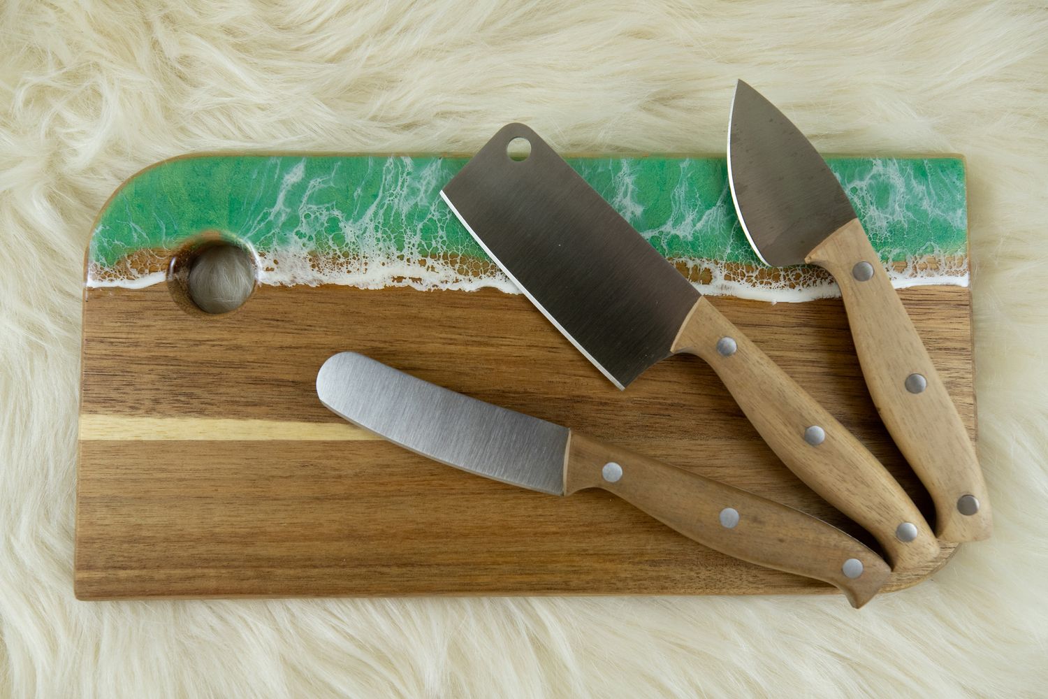 Small Cheese Board with Knife Set