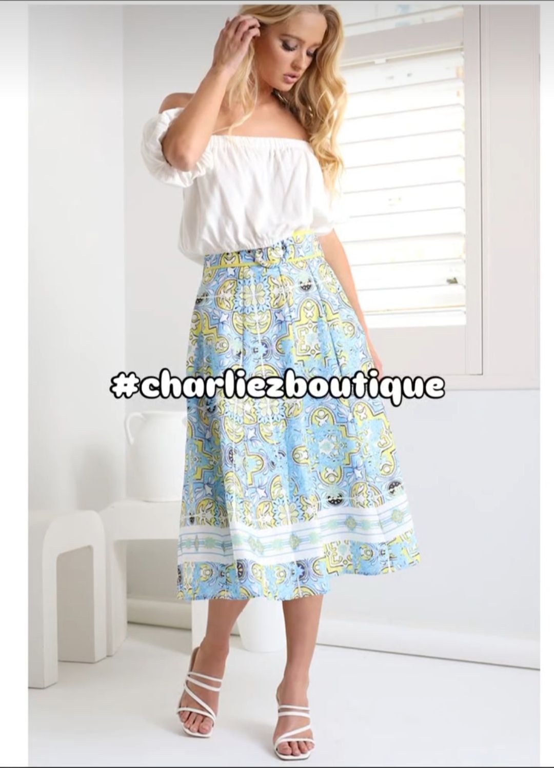 Grecian swing skirt