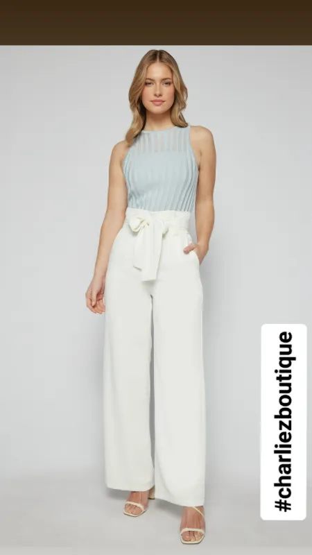 Ladies wide leg trousers