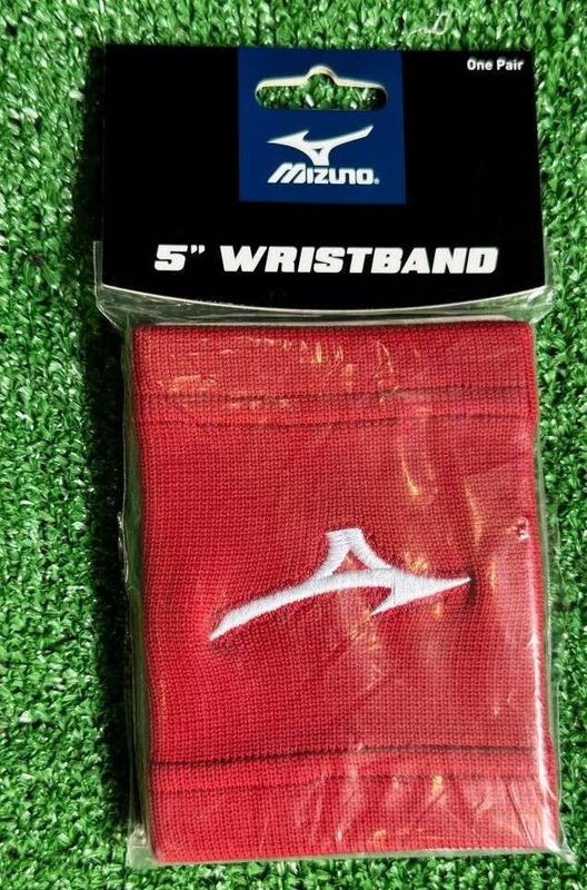 Muñequera Tela Mizuno Roja