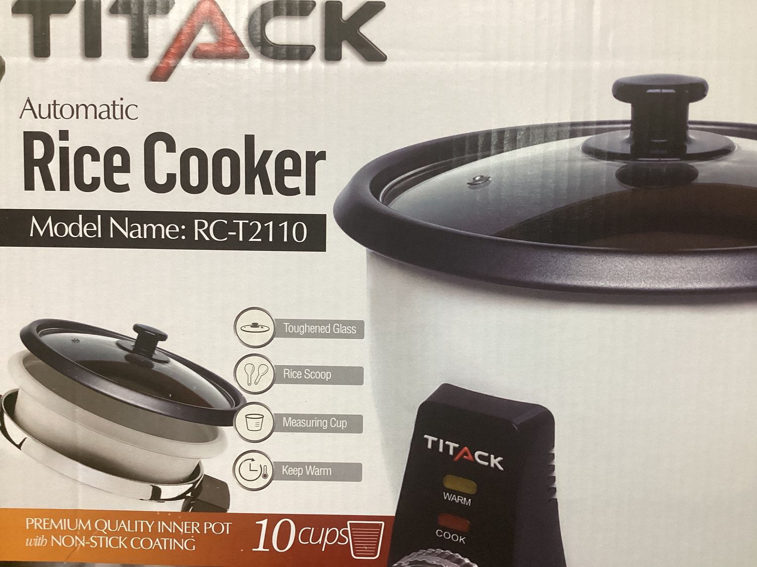 TITACK rice cooker-10 cups