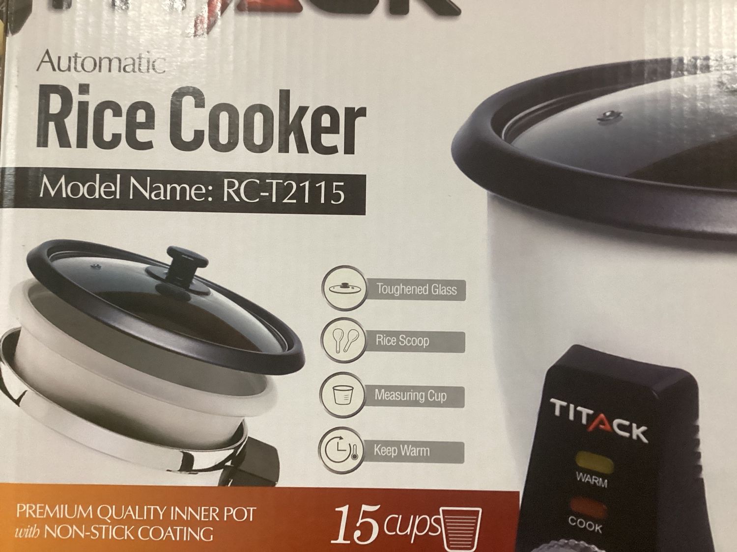 Rice cooker 15 cups