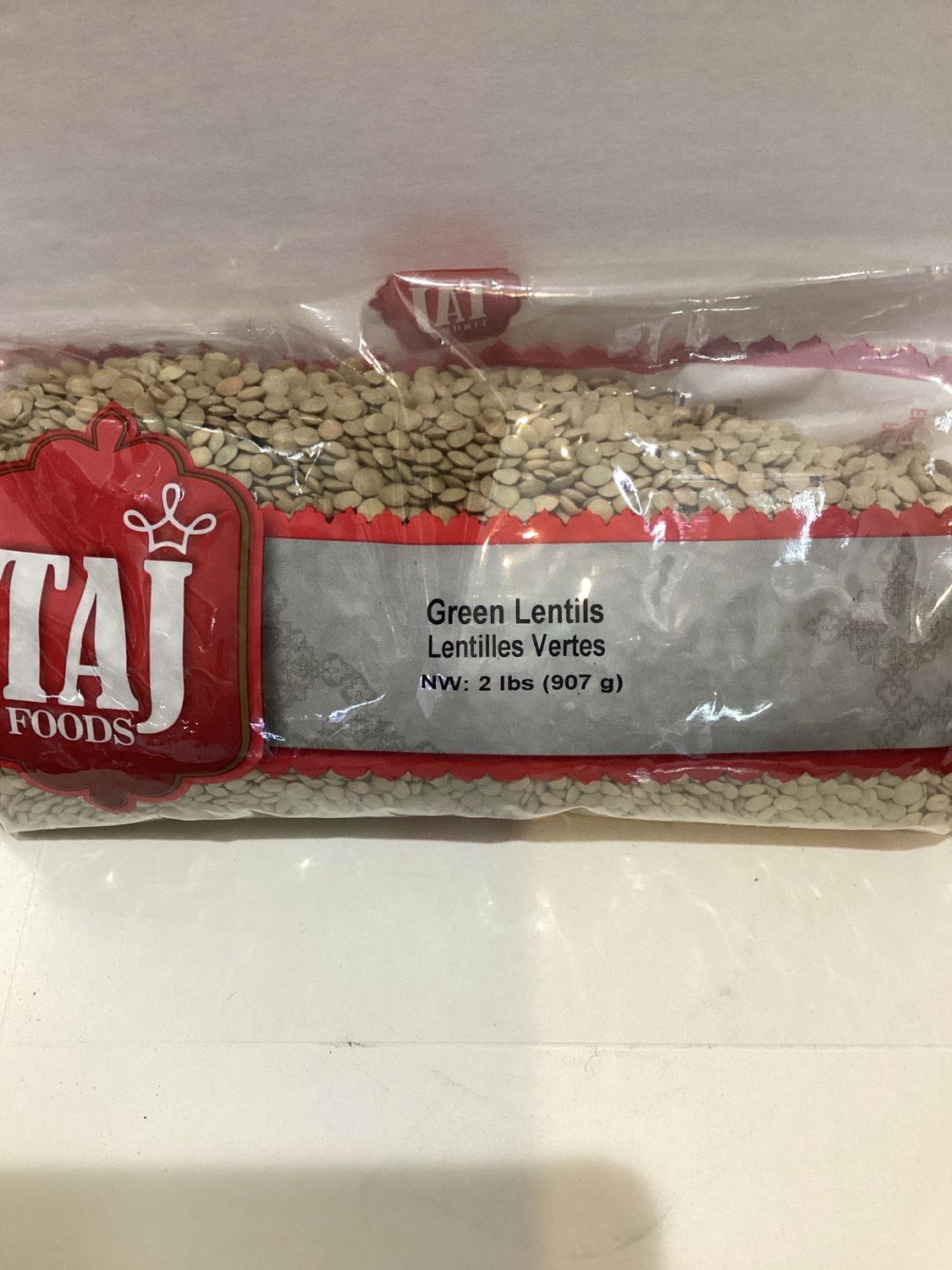 Taj green lentils(907gr)