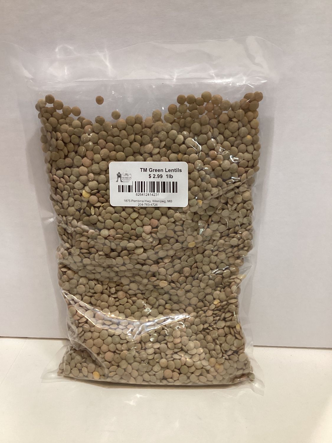 Green lentils 750gr