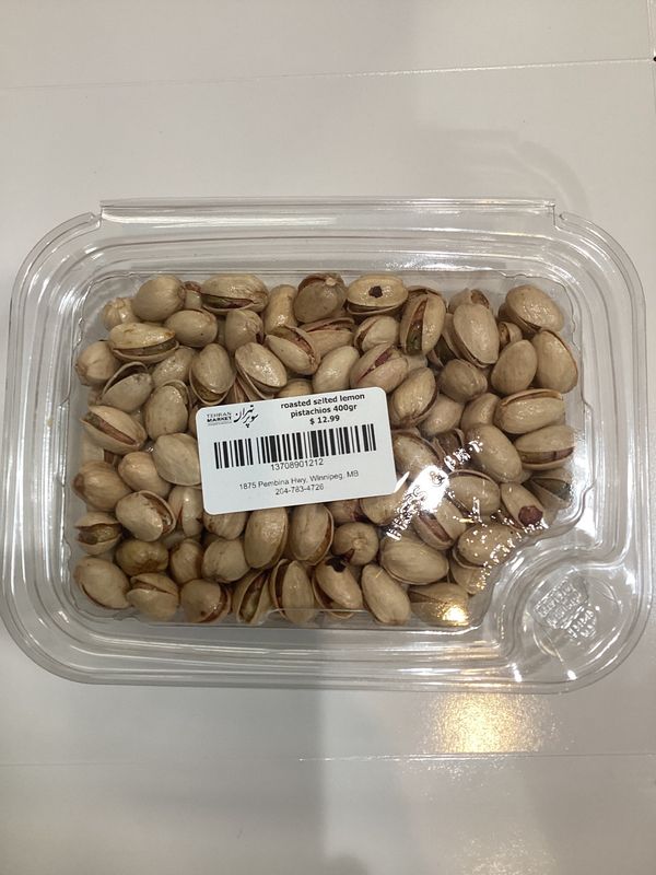 Roasted non-salted lemon pistachio 400gr