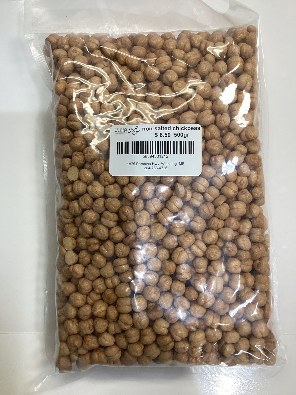Non-salted chickpeas 500gr