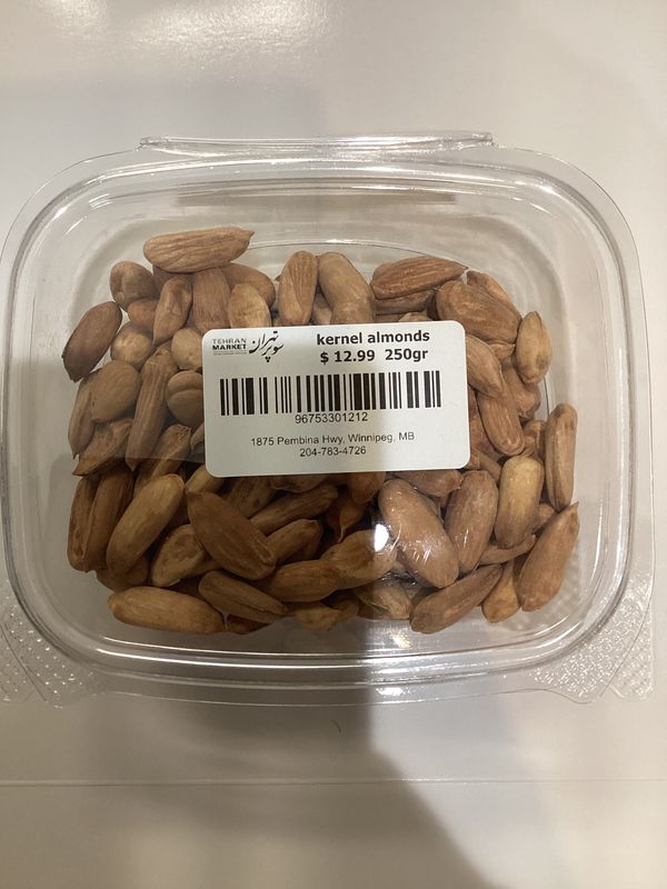 kernel almonds 250gr