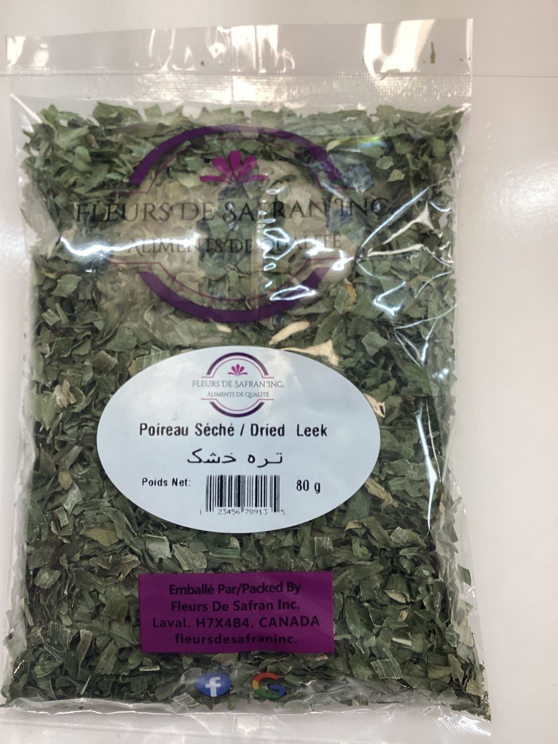 Fleurs Dried Leeks 80g
