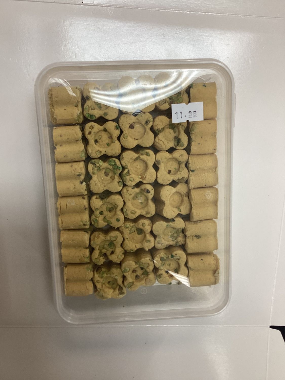 chickpeas pastry in container
