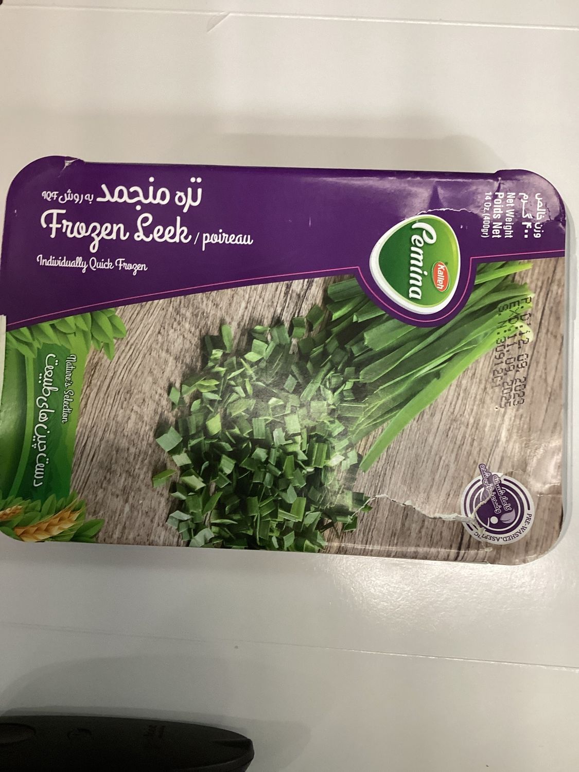 Pemina Frozen Leek 400gr