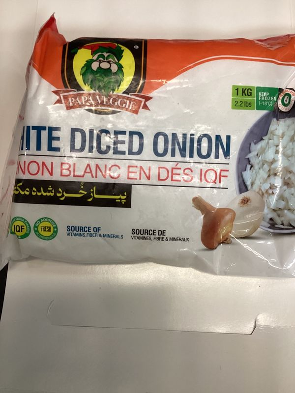 Papa White Diced Onion 1kg