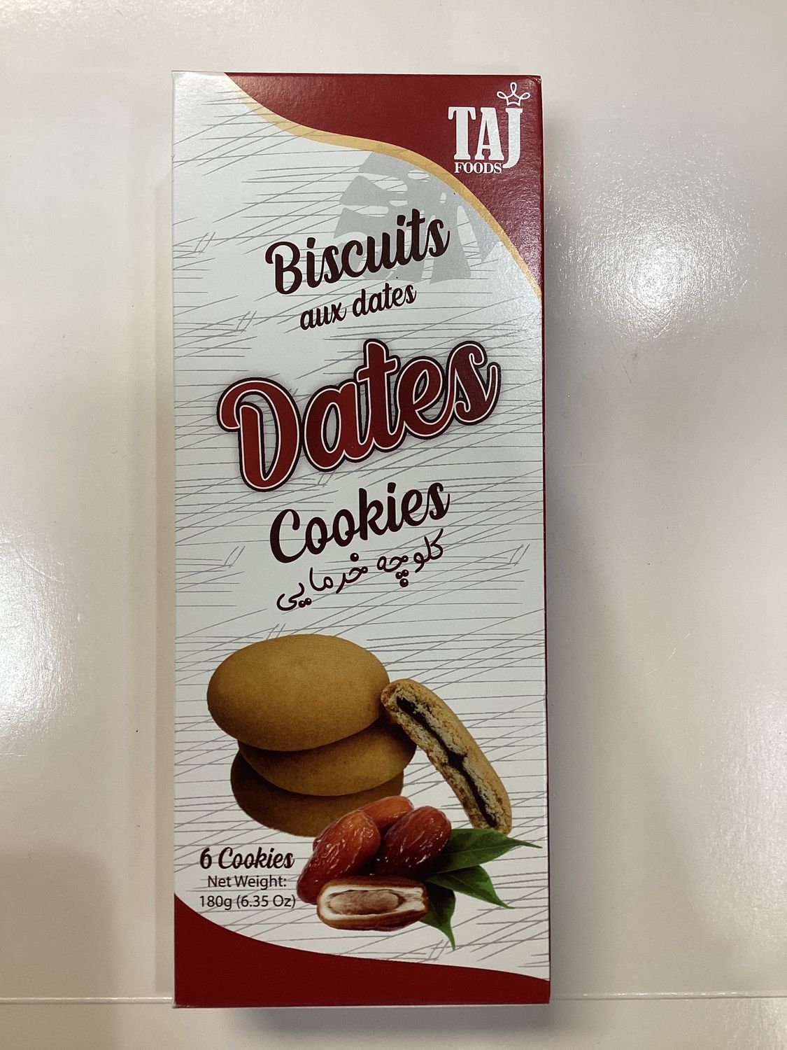 Taj Date Cookies 6PCS