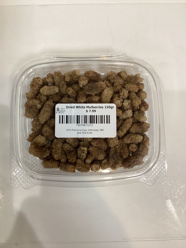 TM Dried White Mulberries 150gr