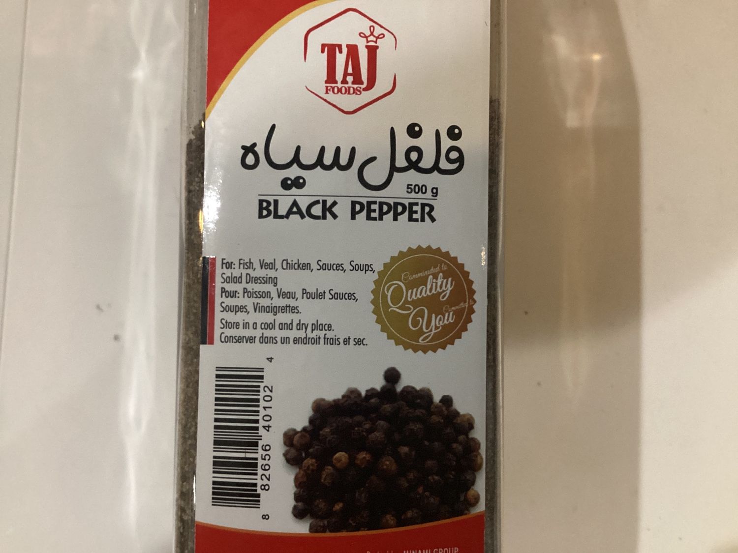 Taj Black Pepper 500gr