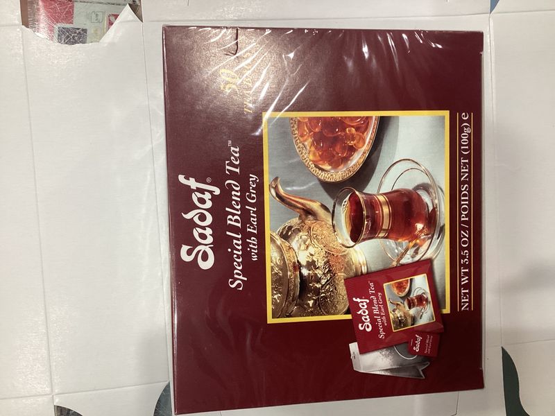 Sadaf special blend tea bag with earl grey 50 sachets