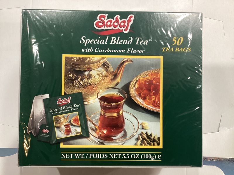 Sadaf special blend tea bag with cardamom 50 sachets